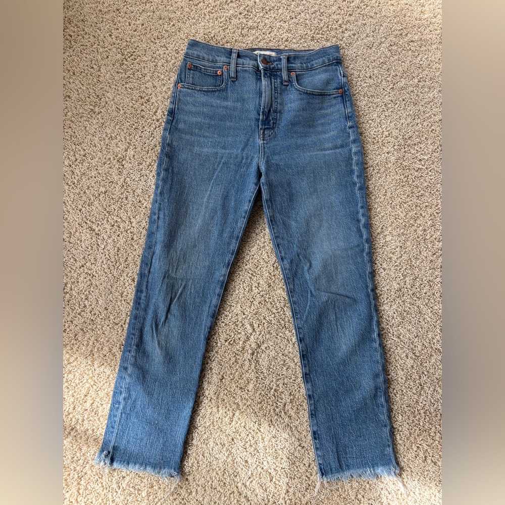 Madewell Classic Straight-Leg Blue Denim Jeans